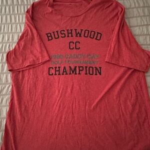 Travis Mathew Red 'Bushwood CC Champion' Short-Sleeve Tee